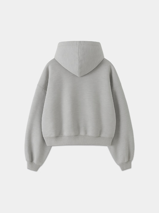 Signature Boxy Hoodie - Heather Grey