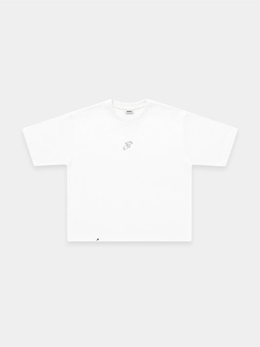 Signature Boxy Tee - Bone White