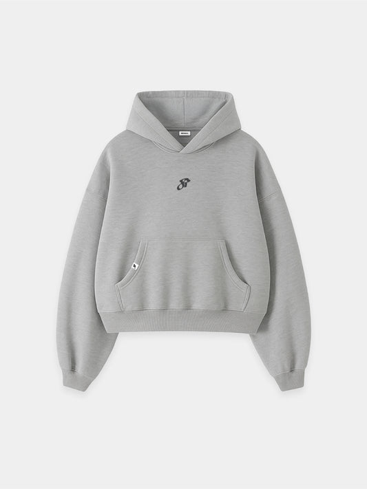 Signature Boxy Hoodie - Heather Grey
